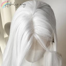 13*4 Lace Front Wig White Long Straight Wig for Women High Quality Synthetic High Temperature Fiber for Cosplay 가발 парик