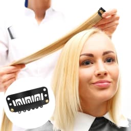 20-200Pcs Snap Wig Clips 6-Teeth U-shape Hair Extension Clips to Secure Wig With Silicon Rubber Wig Clips