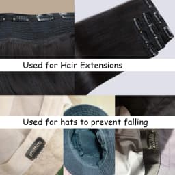 20-200Pcs Snap Wig Clips 6-Teeth U-shape Hair Extension Clips to Secure Wig With Silicon Rubber Wig Clips