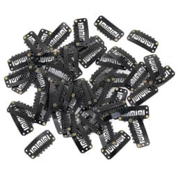 20-200Pcs Snap Wig Clips 6-Teeth U-shape Hair Extension Clips to Secure Wig With Silicon Rubber Wig Clips