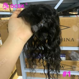 Women Hair Topper 100% Remy Human Hair Curly 9x14cm Invisible Base 12 Inch Long Add Volume Cover Hair Part