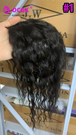 Women Hair Topper 100% Remy Human Hair Curly 9x14cm Invisible Base 12 Inch Long Add Volume Cover Hair Part