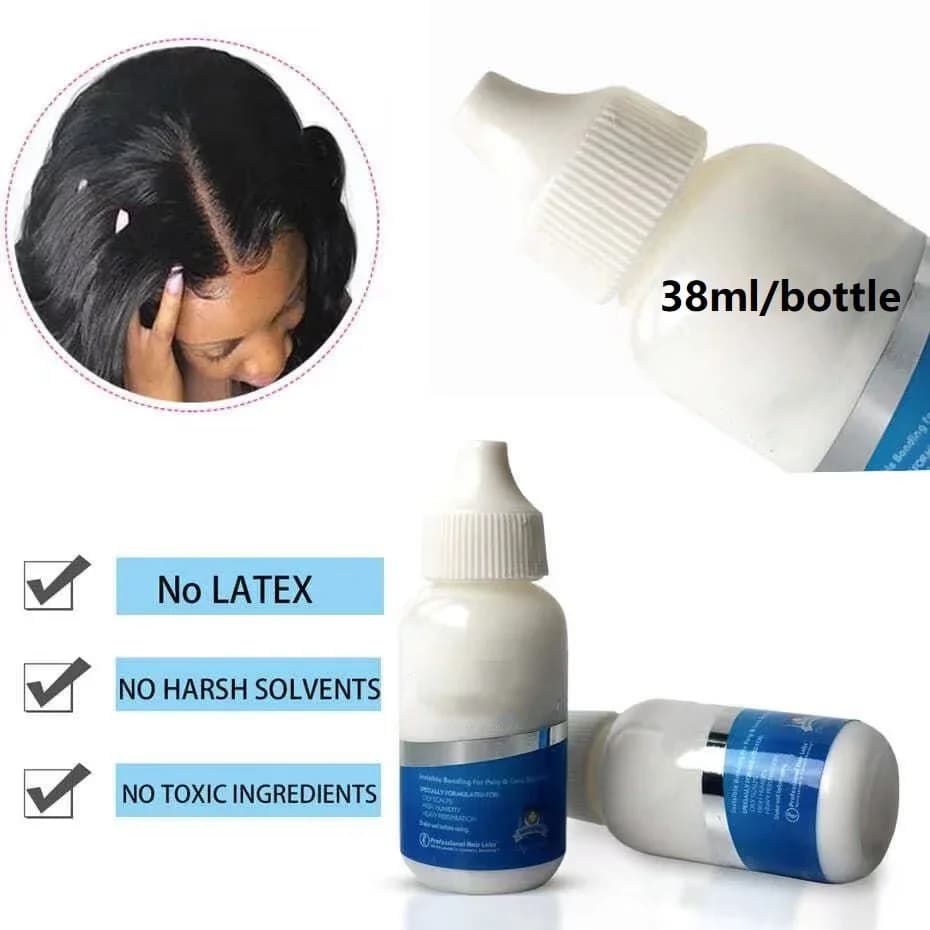 GHOSTBOND Hair Replacement Adhesive 1.3oz- Invisible Wig Bonding Glue: Water & Oil-Resistant, Non-Toxic