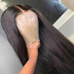Straight Soft Hair 13X4X1 Lace Front Synthetic Wig For Women Natural Hairline Baby Hair Preplucked Bleach Knots Cosplay Glueless