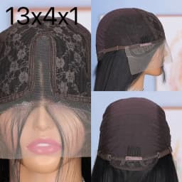 Straight Soft Hair 13X4X1 Lace Front Synthetic Wig For Women Natural Hairline Baby Hair Preplucked Bleach Knots Cosplay Glueless