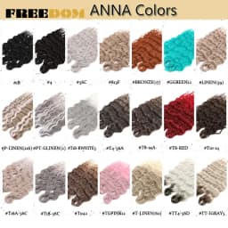 FREEDOM Synthetic Braiding Hair Extensions Deep Wavy 24 inch Long Curly Braids Hair Ombre Brown Rainbow Twist Crochet Hair