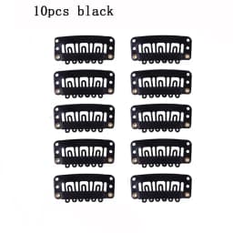 10/30/50PCS Clip In Hair Extension Wig Clips For Human Hair Bangs Snap Hair Clips For Extensions Metal Comb For Closure