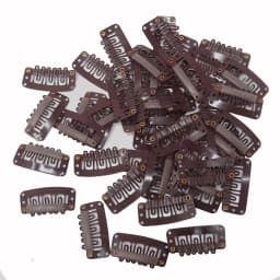 10/30/50PCS Clip In Hair Extension Wig Clips For Human Hair Bangs Snap Hair Clips For Extensions Metal Comb For Closure