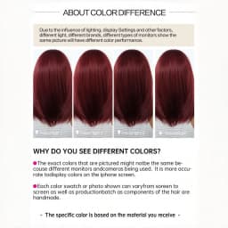 Stylish Wine-Red Layered Wig with Bangs, Suitable for Women. Soft and Easy to Manage, This Wine-Red Synthetic Wig