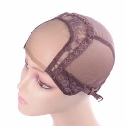 4"*4" U Part Wig Caps With Lace Net For Making Wigs With Adjustable Straps Glueless Weaving Caps Mesh Wig Cap