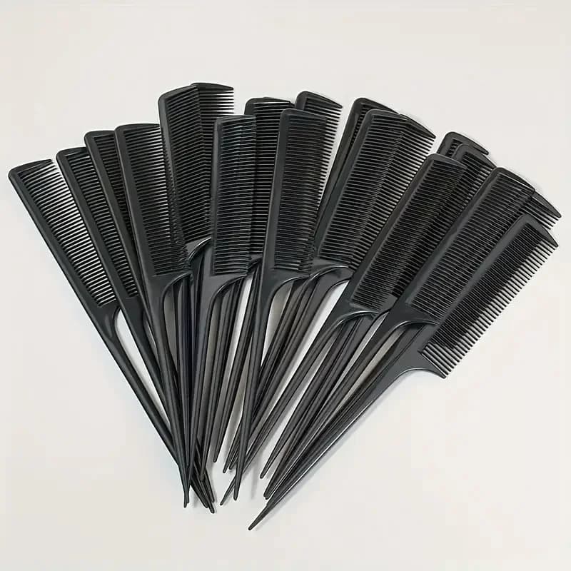 5/10/20pcs Rat Tail Comb Set, Heat Resistant Anti-Static Hair Styling Combs for Salon, Professional Hairdressing Tools