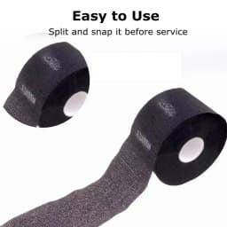 1/3/5 Roll Disposable Black Barber Neck Strips Barber Neck Paper Stretchy Strip Neck Edge Paper Haircut Styling Accessories
