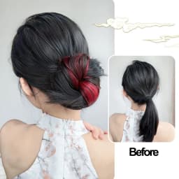 Highlight Synthetic Wig Hair Bundle DIY Self-winding Chignon Low High Ponytail Hair Extension Fluffy Braid Hair Bun Hairpiece