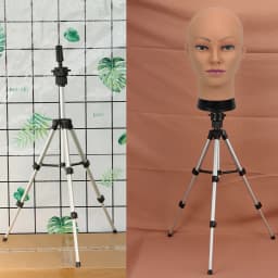 New Mannequin Head Wig Stand With Adjustable Wig Tripod Stand Holder For Wigs Making Display With T Pins /Wig Cap For Free Gift