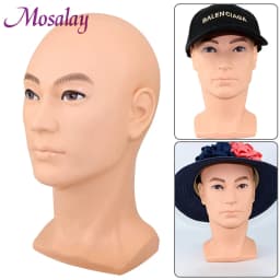 New Mannequin Head Wig Stand With Adjustable Wig Tripod Stand Holder For Wigs Making Display With T Pins /Wig Cap For Free Gift