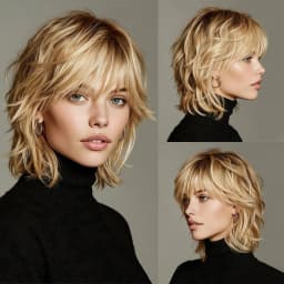 Long Pixie Cut Synthetic Wig Honey Blonde Straight Layered Hair with Bangs, Laceless Design, Heat-Resistant Fiber, Role-Playing