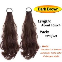 Vitality Synthetic Wig Ponytail Long Wavy Ponytail Hair With High Elasticity Rubber Band Heat Resistant Hairpiece For Daily Use