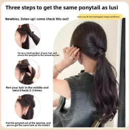 Vitality Synthetic Wig Ponytail Long Wavy Ponytail Hair With High Elasticity Rubber Band Heat Resistant Hairpiece For Daily Use