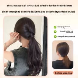 Vitality Synthetic Wig Ponytail Long Wavy Ponytail Hair With High Elasticity Rubber Band Heat Resistant Hairpiece For Daily Use