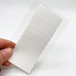 120 Tabs/Lots 10 Sheets 0.8cm*4cm No Shine White Adhesive Tape Waterproof Tape for Tape Hair Extension