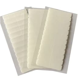120 Tabs/Lots 10 Sheets 0.8cm*4cm No Shine White Adhesive Tape Waterproof Tape for Tape Hair Extension