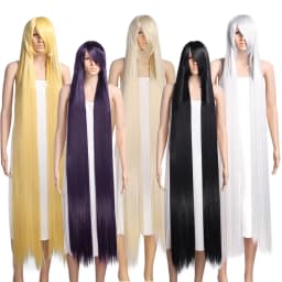 Ancient Costume Long Straight Hair Versatile Antique Style Headband With Multi-Color Styling Wig Synthetic Fiber Wig