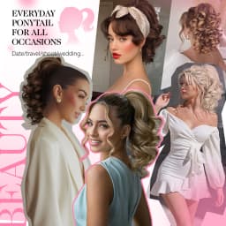 12Inch Synthetic Curly Wavy Claw Ponytail Hair Extensions Fluffy Short Curly Claw Pony Tail Clip On Hairpiece For Women Girls