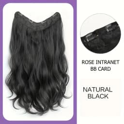 Synthetic Long Wavy U-shaped Clip In Hair Extensions 16Inch/20Inch/24inch Clip On Hair Extensions For Women Hair Accessories