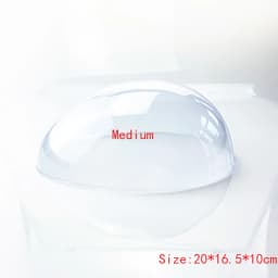 Plastic Head Shell for Half Wig Making Head Plastic Head Capsule for Semi Wig Making Head 3 Size