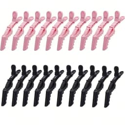 5/10/12/20 Piece Set of Multifunctional Hair Styling Sectioning Clips, Positioning and Partitioning Alligator Clips Suitable for Professional Hairdressers, Women's Hair Clips, Plastic Non-Slip Hair Clips, Professional Hairstyle Clips, Hair Salon Sectioning Clips
