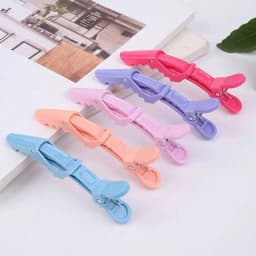 5/10/12/20 Piece Set of Multifunctional Hair Styling Sectioning Clips, Positioning and Partitioning Alligator Clips Suitable for Professional Hairdressers, Women's Hair Clips, Plastic Non-Slip Hair Clips, Professional Hairstyle Clips, Hair Salon Sectioning Clips