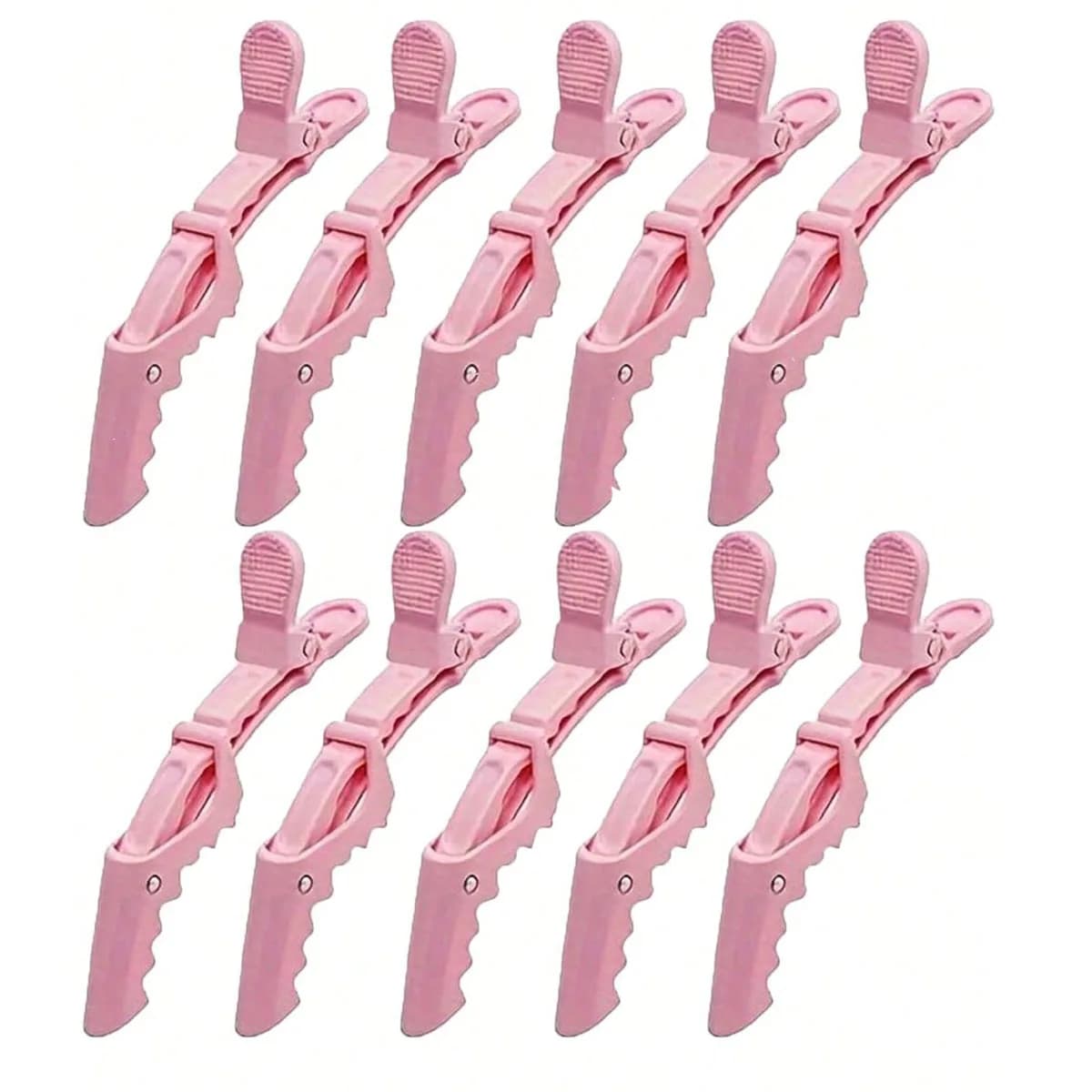 5/10/12/20 Piece Set of Multifunctional Hair Styling Sectioning Clips, Positioning and Partitioning Alligator Clips Suitable for Professional Hairdressers, Women's Hair Clips, Plastic Non-Slip Hair Clips, Professional Hairstyle Clips, Hair Salon Sectioning Clips