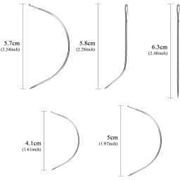 3 Rolls Hair Weaving Threads with 10 Pieces Sewing Needle Weaving Threads for Making Wigs Hand Sewing Hair Weft DIY