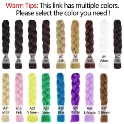 Synthetic 24inch Long Purple Braiding Hair Extensions for Braids Ru mi Braiding Hair for Stage Party Cosplay,Multi-colored Braid