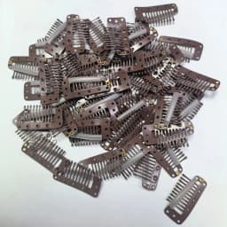 50/20pcs 2.3cm-3.2cm Black Brown Color Wig Clips Snap Clip For Hair Extension Wig Weft Wig PP Hairpins Large Clips Styling Tools