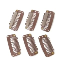 50/20pcs 2.3cm-3.2cm Black Brown Color Wig Clips Snap Clip For Hair Extension Wig Weft Wig PP Hairpins Large Clips Styling Tools