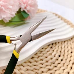 1Pcs Portable Durable Carbon Steel Forging Jewellery Pliers Light Weight Mini Pliers Hand Tools Round Flat Long Nose Pliers