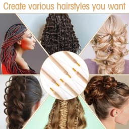 Hair Extensions Kit Threader Pulling Hook & Pliers & 100pcs silicone Rings One Set For Beads Hair Extensions