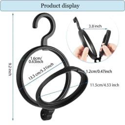 Hanging Wig Stand For Wigs White Black Wig Hanger For Multiple Wigs Durable Wig Holder For Salon Display Wall Wig Stand Holder