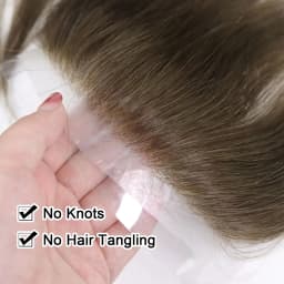 0.06mm Brown Straight Man Toupee V Style Frontal Hairline For Men 15cm Human Hair Ultra Thin Skin PU Men's Capillary Prosthesis