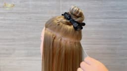 Hair Want 1000Pcs 4mm Silicone Micro Links Beads Hair Extension Invisible Beads for Sewing In Extensions Hair Tinsel Extensions