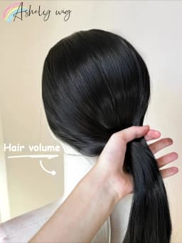 Ashely Widow's Peak Wig Black Lace Front Wig 26inch 13*4 Synthetic Lace Wigs Straight Hair Heat-resistant Fibers Cosplay Wigs