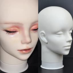 Mannequin Head Wig Stand With Adjustable Wig Tripod Stand Holder For Wigs Making Display With T Pins/Wig Cap Training Practice