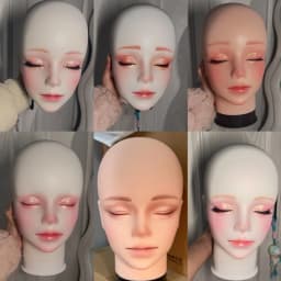 Mannequin Head Wig Stand With Adjustable Wig Tripod Stand Holder For Wigs Making Display With T Pins/Wig Cap Training Practice