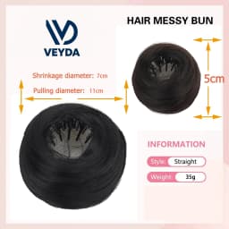 Synthetic Mini Claw Clip in Messy Hair Bun Donut Updo Hairpieces for Women Girls Curly Chignon Bird's Nest Shaped Retractable