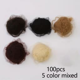 100PCS Top Quality Nylon Hair Net Star Dance Recital Buns / Hair Extension Weaving Cap Hairnets