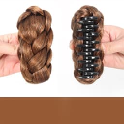 1pc Synthetic Bun Hairpiece Claw Clip Natural Texture Chignon Fake Hair Extension Hairpiece for Women Girls Daily Party Cosplay