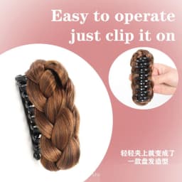 1pc Synthetic Bun Hairpiece Claw Clip Natural Texture Chignon Fake Hair Extension Hairpiece for Women Girls Daily Party Cosplay