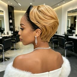 13x4 Lace Front Human Hair Wig Two Tone Honey Blonde & Black Short Straight Bob Wigs 180 Density For Women