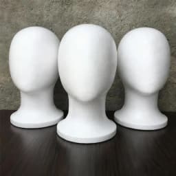 1 Pc Model Heads White Foam Wig Stand for Wigs Mannequin Head for Wig Hair Wig&Hat Holder for Style Model And Display Hair